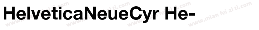 HelveticaNeueCyr He字体转换